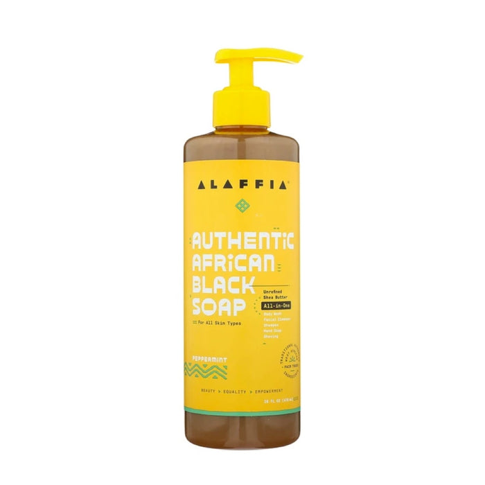 ALAFFIA African Black Soap Peppermint 475ml