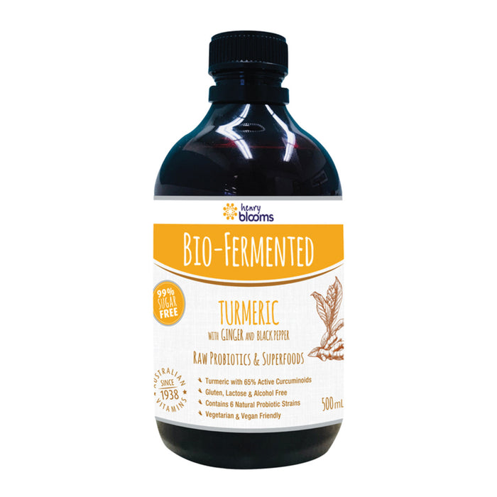 Blooms Bio-Fermented Turmeric with Ginger and Black Pepper 500ml