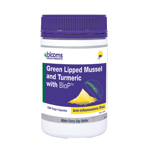 Blooms Green Lipped Mussel 500mg Turmeric with BioP 