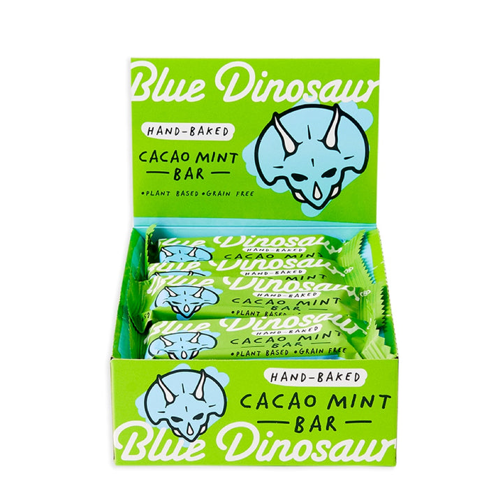 BLUE DINOSAUR Hand-Baked Bar Cacao Mint - 12x45g