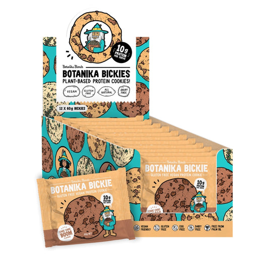 BOTANIKA BLENDS Botanika Bickie Vegan Protein Cookie- Choc Choc Boom - 12x60g