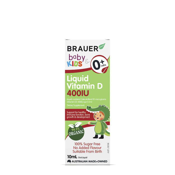Brauer Baby & Kids Liquid Vitamin D 400IU 0+ months 
