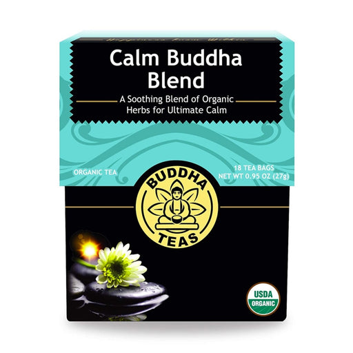 BUDDHA TEAS Organic Herbal Tea Bags Calm Buddha Blend - 18 Bags