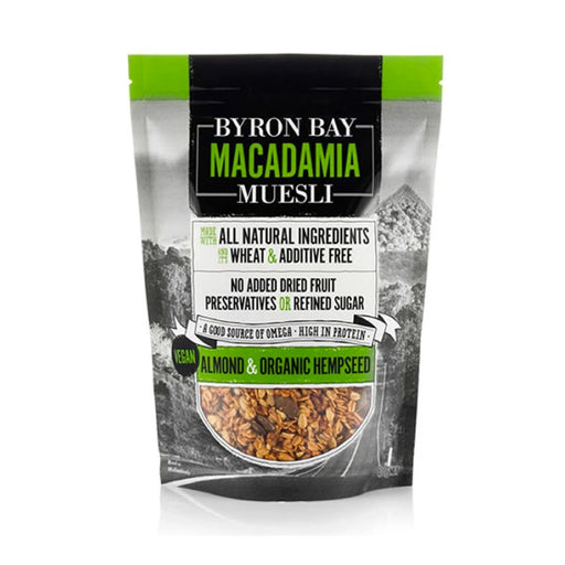 Byron Bay Macadamia Muesli Almond and Org Hemp Seed 400g
