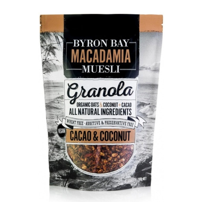 Byron Bay Macadamia Muesli Cacao and Coconut Granola 400g