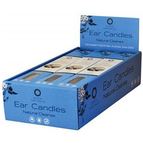 BYRON BAY DETOX Organic Beeswax Ear Candles & Muslin Cotton BULK 12pk
