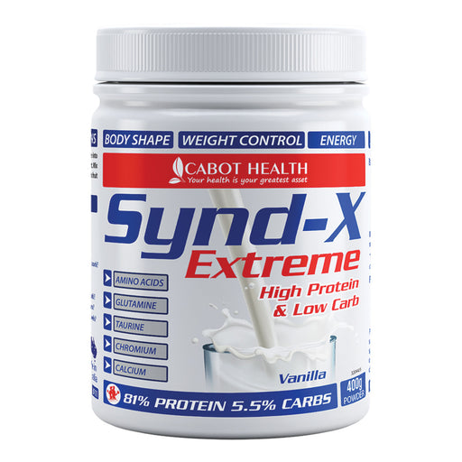 Cabot Health High Protein & Low Carb Synd-X Extreme Vanilla 400g