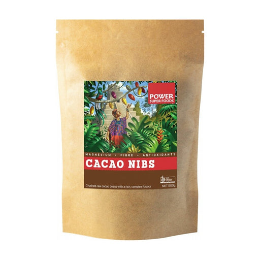 POWER SUPER FOODS Cacao Power - Organic Cacao Nibs - 500g
