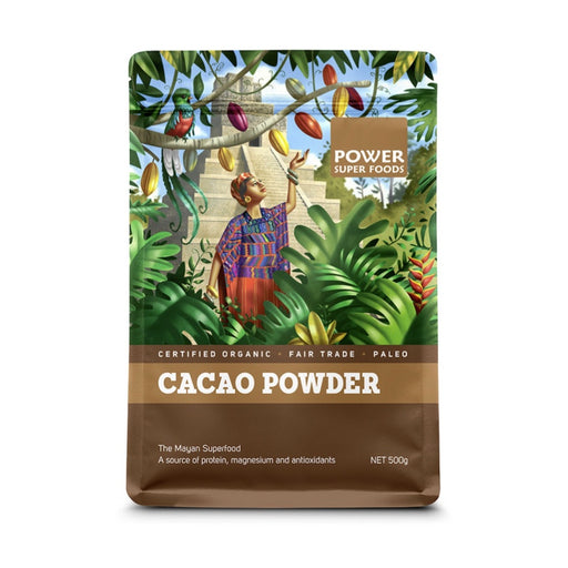 POWER SUPER FOODS Organic Cacao Powder The Origin Series 500g