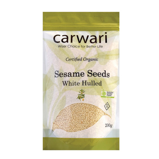 Carwari Organic Sesame Seeds White Hulled 