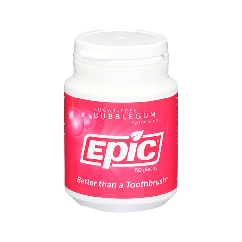 Epic Xylitol Dental Gum Bubble Gum 50 pieces — Australian Organic Products