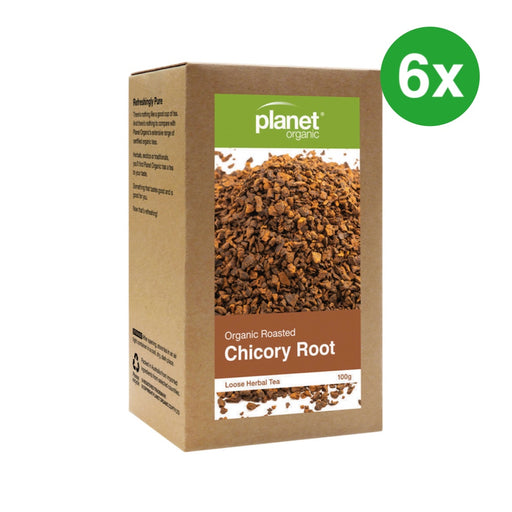 PLANET ORGANIC Roasted Chicory Root Loose Leaf Tea 100g