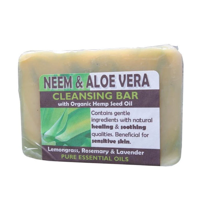 HARMONY SOAPWORKS Organic Neem & Aloe Vera Cleansing Bar Soap 140g