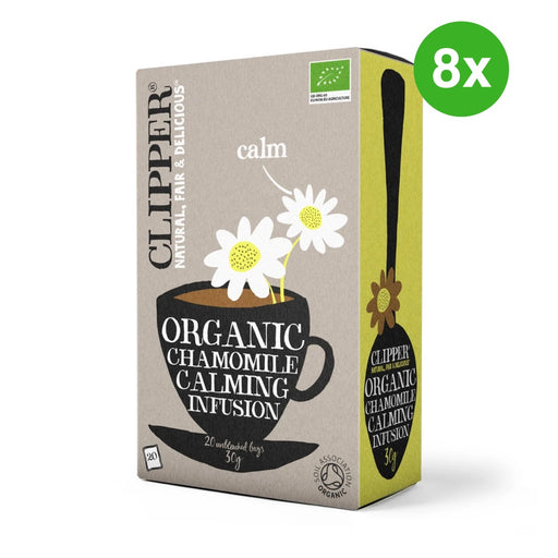 Bulk Deal: 8x CLIPPER Organic Chamomile Infusion Tea 20 tbags