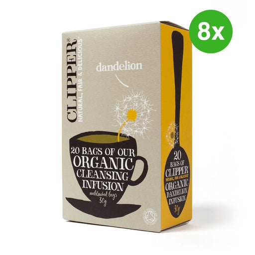 Bulk Deal: 8x Clipper Organic Dandelion Infusion Tea 20 tbags