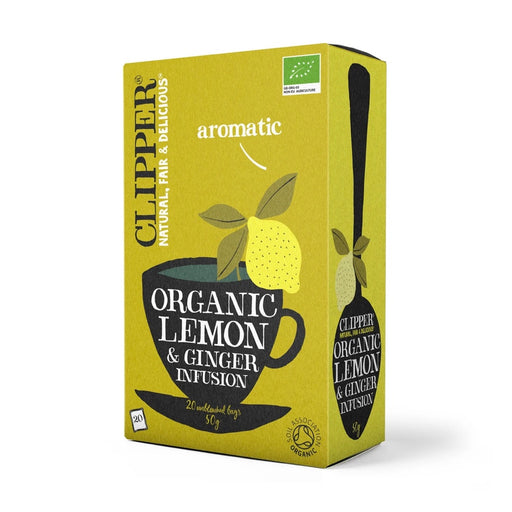 CLIPPER Organic Lemon & Ginger Tea Infusion 20 teabags