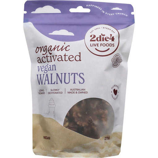 2DIE4 LIVE FOODS Activated Organic Walnuts Vegan 275g