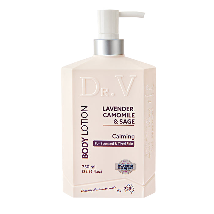 Dr. V Body Lotion Lavender, Camomile & Sage - Calming for Stressed & Tired Skin 750ml