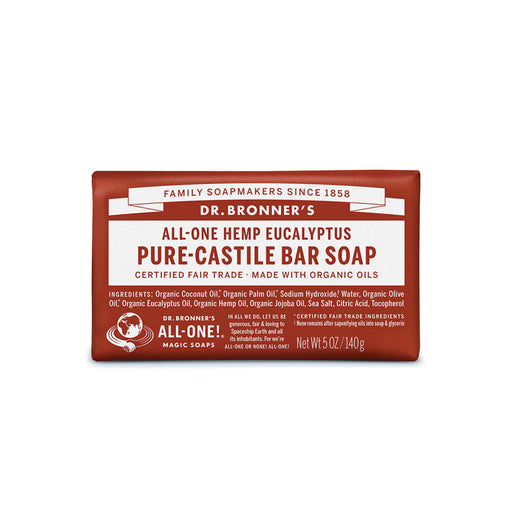 Dr. Bronner's Eucalyptus Pure-Castile Bar Soap Hemp All-One 140g