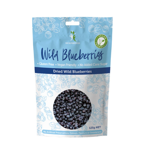 DR SUPERFOODS Super Wild Blueberries Dried Wild Blueberries 125g