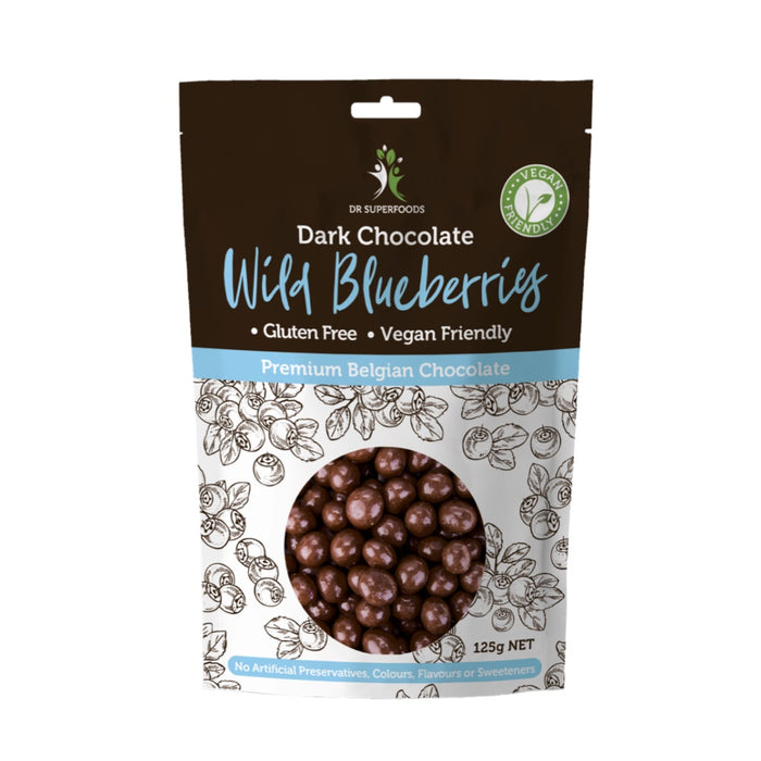 DR SUPERFOODS Organic Dark Chocolate Blueberry Bliss - 125g