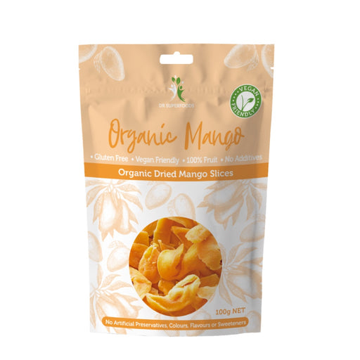 DR SUPERFOODS Certified Organic Dried Mango 100g