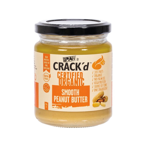 EVERY BIT ORGANIC RAW Crack'd Smooth Peanut Butter - 250g
