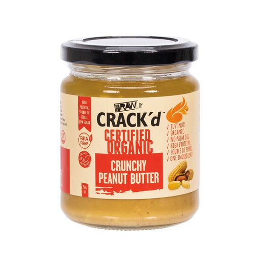 EVERY BIT ORGANIC RAW Crack'd Crunchy Peanut Butter - 250g