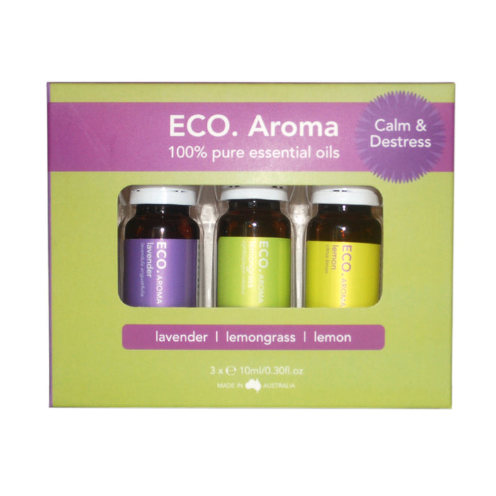Eco Modern Essentials Calm & Destress Aroma Trio Essential Oil