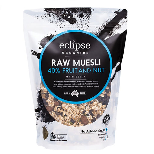Eclipse Organics - Organic Raw Muesli - 40% Fruit And Nut 