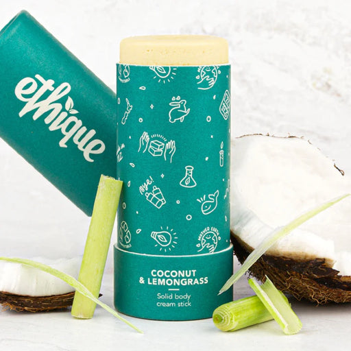 ETHIQUE Solid Body Cream Stick Coconut & Lemongrass - 100g