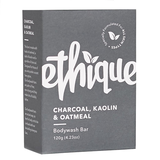 Ethique Solid Bodywash Bar Charcoal, Kaolin & Oatmeal