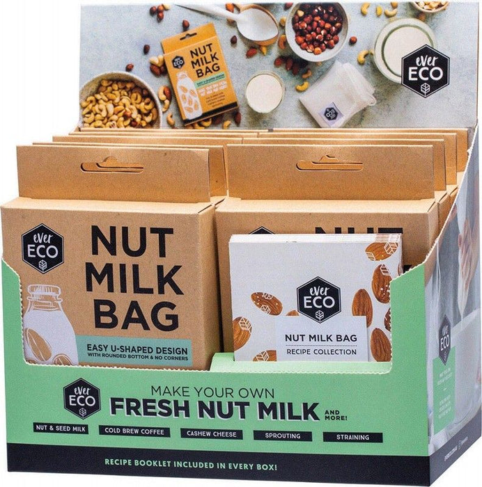 EVER ECO Nut Milk Bag Counter Display With Recipe Booklets - 9