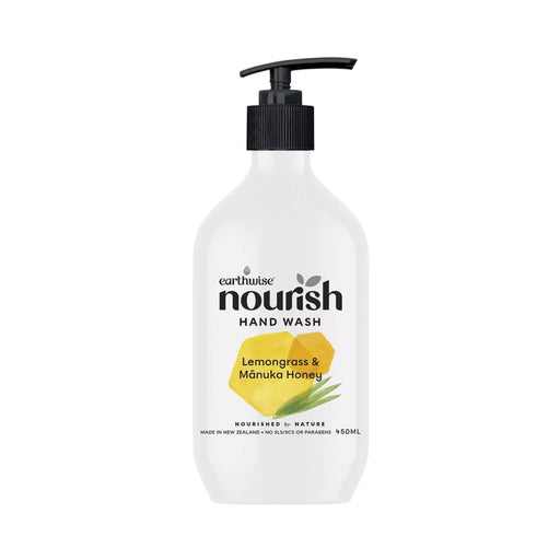 Earthwise Nourish Hand Wash Lemongrass & Manuka Honey 450ml