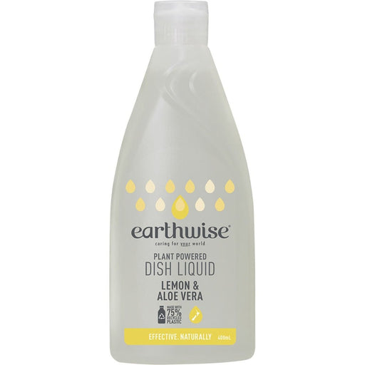EARTHWISE Dish Liquid Lemon & Aloe Vera 400ml