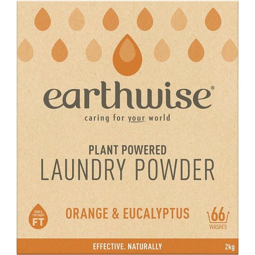EARTHWISE Laundry Powder Orange & Eucalyptus - 2kg