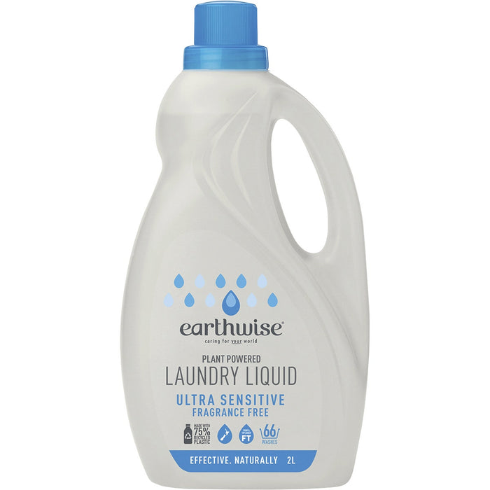 EARTHWISE Laundry Liquid Fragrance Free 2L