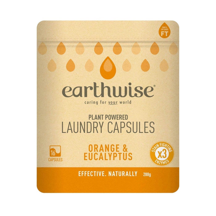 EARTHWISE Laundry Capsules Orange & Eucalyptus - 16