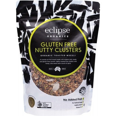 Eclipse Organics Organic Toasted Muesli Gluten Free Nutty Clusters 400g