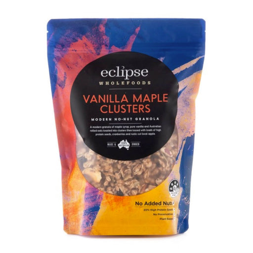 ECLIPSE WHOLEFOODS Modern No-Nut Granola Vanilla Maple Clusters - 450g