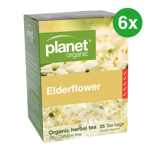 PLANET ORGANIC Elderflower Herbal Tea - 25 Bags