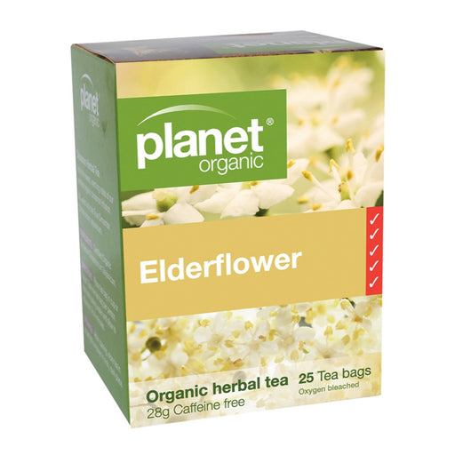 PLANET ORGANIC Elderflower Herbal Tea - 25 Bags