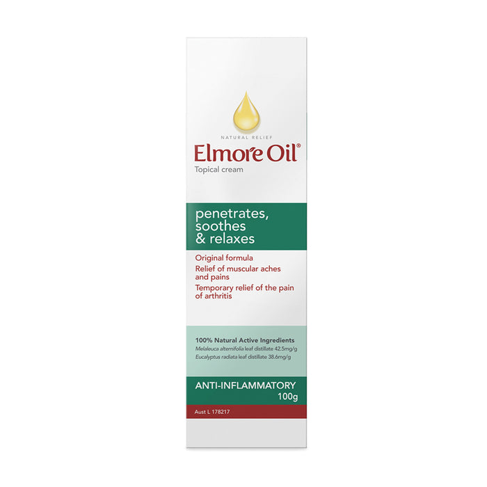 Elmore Oil Natural Relief Topical Cream Anti-Inflammatory 100g