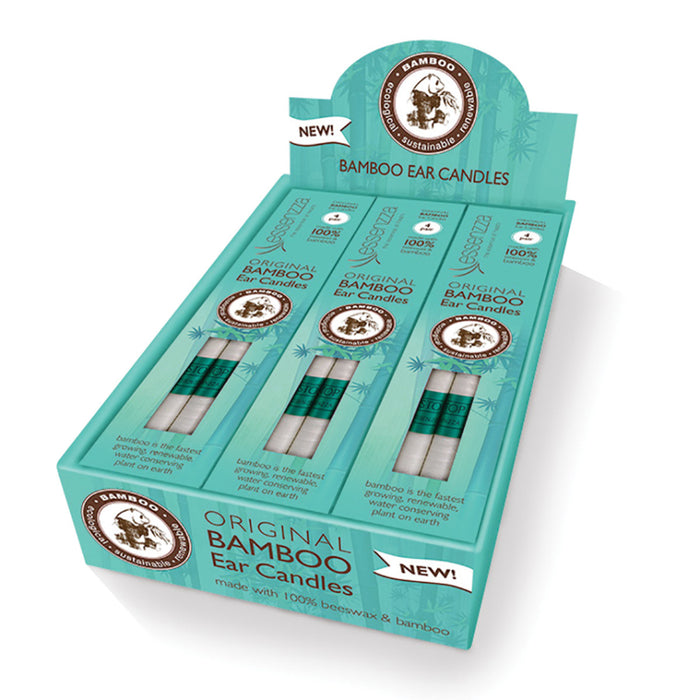Essenzza Bamboo Ear Candles 4 Pairs X 6 Display