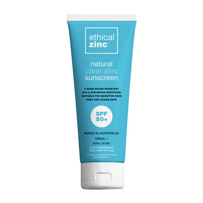 ETHICAL ZINC Natural Clear Zinc Sunscreen SPF 50+ 