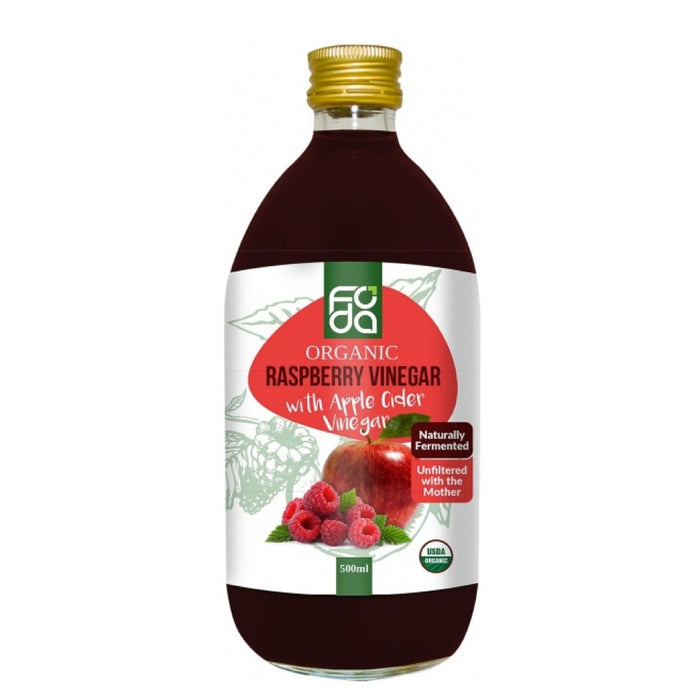 Foda Organic Raspberry Vinegar & Apple Cider 500ml