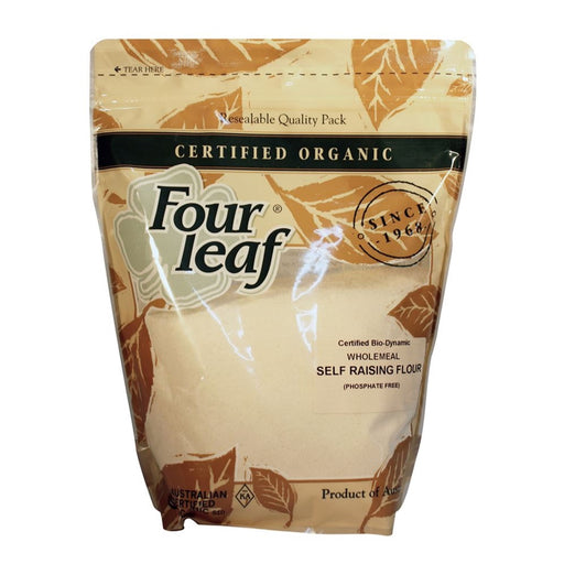 Four Leaf Organic Wholemeal Self Raising Wheat Flour 1kg