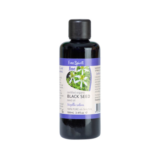 Free Spirit Love Certified Organic 100% Pure Black Seed Seed Oil 100ml