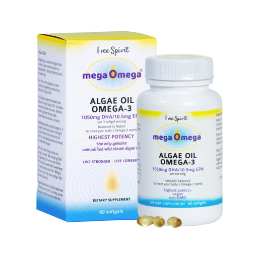 Free Spirit MegaOmega Algae Oil Omega-3 60c