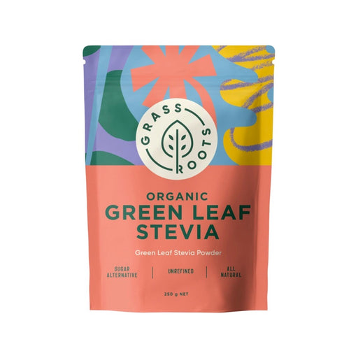GRASS ROOTS Organic Green Leaf Stevia Powder - 250g